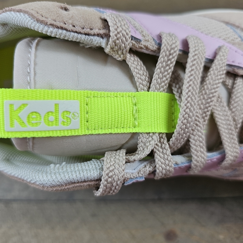 Keds Tiasa Retro Women's Running Shoes Sneakers Tan/Multicolor NEW - Picture 7 of 9